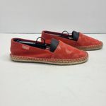 Coach  June Womens Espadrille Shoes Flats‎ Suede Monogram Moccasin Size 6M Photo 1