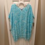 Lilly Pulitzer  Rossi Caftan Swim cover-up in the Turquoise Oasis size L/XL Photo 1