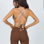 Princess Polly NWT Raeleen Top Brown Size 2 Photo 2