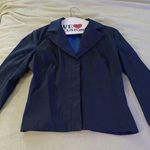 Rampage  womens navy blue 3 button jacket polyester nylon blend size 6 Photo 0