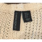 Cynthia Rowley ⭐️ 100% Cotton Long Sleeve Knit Winter Sweater Back Button Up S Photo 3