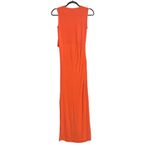 Seraphine Lexington Orange Sleeveless Nursing Maternity Maxi Dress US 4 Photo 2