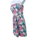 Vineyard Vines  Ocean Life Strapless Coral Reef Print Dress Pink Blue Size 00 Photo 4