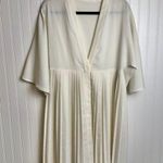 Kimchi Blue  Ivory Pleated One Button Sheer Top/Jacket B9 Photo 0