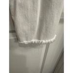 Hudson Jeans  Faye White High Rise Straight Crop Jeans Size 30 Raw Hem Button Fly Photo 3