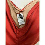 J.Crew  Red Ruched sweetheart one-piece Removable Straps & Padding Size 24 Photo 2