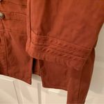 Chico's Sateen Military Jacket blazer Rust Size 2 structured Pockets Classy Photo 5