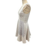 Prose &‎ Poetry Blue and Cream Textured Geometric Print Dress Dress Size Small Photo 5