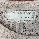 A’reve Cream Open Knit Crochet Cap Sleeve Dress Fringe Hem Embroidered Lace Sz S White Photo 8