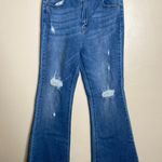 Risen  JEANS RAW EDGE WAIST W FRAYED HEM FLARE  Photo 3