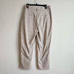 Joie  plaid pants tie belt dress pants trousers tan blue size 10 Photo 2
