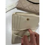 MNG Wallet and Vegan Leather Quilted clutch Wristlet Beige Tan Photo 2