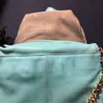 Botkier Linea Tiffany Blue Gold Hardware Crossbody Bag Chunky Chain Turquoise Photo 6