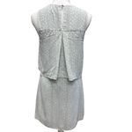 Charming Charlie Gray White Dots Chiffon Career Dress Size S Overlay Career Work Photo 2