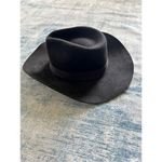 Black 100% Wool Felt Cowboy Rancher Hat Photo 4