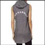 Jessica Simpson  Small “The Warmup” Sleeveless, hoodie, front zip pocket. Raw cut Photo 1