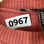 Forever 21  Long Sleeve Ribbed Top Women’s Small Orange Photo 8