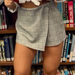 Forever 21 Grey Plaid Skort Photo 0