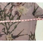 ALL SAINTS Nolina Elia Floral Botanical Print Long Sleeve Mesh Bodysuit Sz 0 Photo 6