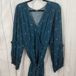 Knox Rose Women’s XXL Blue Wrap Dress Plus Size Photo 0