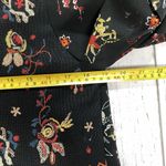 Philosophy Republic Med Black Multicolor Mesh Floral Embroidered Tie Front Dress Photo 8