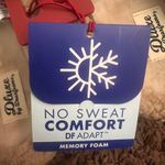 Dearfoams Deluxe Memory Foam Slippers Cozy Crossband Slides Womens XL 11-12 NWT Photo 3