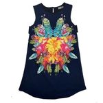 INDIKAH ‎ Side Cutout Floral Print Sleeveless Dress Photo 0