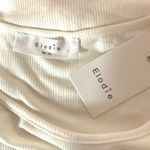 Elodie Short Sleeve Ribbed Round Neck Casual Chic Style Cropped Top Size XL NWT Photo 5