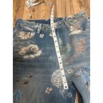 SheIn  High Waist Wide Leg Wild Flower‎ Denim Jeans Size Medium EXCELLENT Photo 6