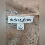 For Love & Lemons Free People x Temecula Mini Dress Silver Lace Large $248 Photo 13