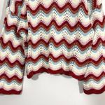 27 Miles Crochet Knit Multicolor Wonder Top Red Size M Photo 8
