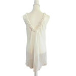 Oscar de la rente pink label vintage delicate camisole satin rosettes small White Photo 5