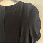 Loft black short sleeve basic dress with ruched sleeves and circle skirt small Photo 14