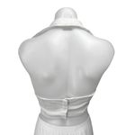 Princess Polly  White Striped Sleeveless Collar Cami Crop Blouse Tank Top Size 4 Photo 1