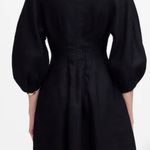 Madewell NWT Splitneck Mini Dress in 100% Linen size 8 Photo 3