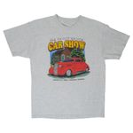 Vintage Y2K Car Show Tee Shirt Gray Size M Photo 1