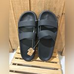 Victoria's Secret NEW  “Pink” Shower Water Shoes PILLOW SLIDES Black, Sz XL 11/12 Photo 1