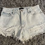 Abercrombie & Fitch  Annie High rise distressed jean shorts size 10 Photo 0