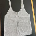 A New Day Ribbed Knit Crop Sweater Tank Gray Size XL NWT Photo 2
