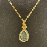 GF Vintage Lindenwold 14k  with blue stone necklace  NWT Photo 3