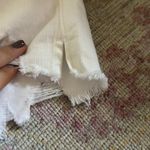 Aerie White Jean Shorts Elastic Waist Photo 3