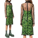 NEW Stine Goya Ibi Floral Pointilism Mesh Overlay Dress with Flaw Size XS Photo 1