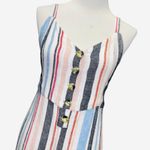 Indigo Rein woven striped linen jumpsuit L Photo 1