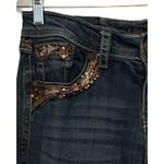 GRACE IN LA Jeans Womens Size 30" Blue Bootcut Sequin Embroider Mid Rise Dark Photo 2