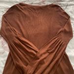 On Sunset Los Angeles silk blend brown balloon sleeves cardigan, size M cottage Size M Photo 10
