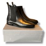 Everlane NEW! Womens The Italian Chelsea Square Toe Boots Black Leather Sz 10.5 Photo 8