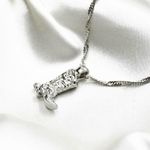 Silver Cowboy Boot Necklace Photo 1