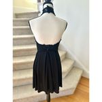 Tadashi Shoji Vintage  Black Lace Halter Skater Skirt Cocktail Dress Photo 2
