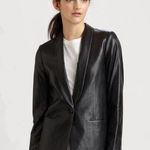 Vince Leather Suede Jacket Blazer Black NWOT Photo 0