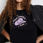PacSun Black Cosmic Cowgirls Club T-Shirt Photo 0